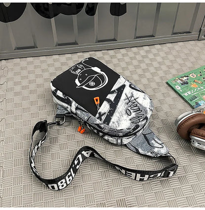 Borsa da petto luminosa alla moda Borsa a tracolla portatile leggera per pendolari per gita quotidiana Borse a tracolla dal design unico