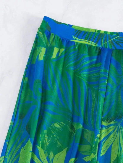 Bikini a 3 Pezzi 2026 Costume da Bagno Stampato Sexy per Donna con Pantaloncini da Spiaggia