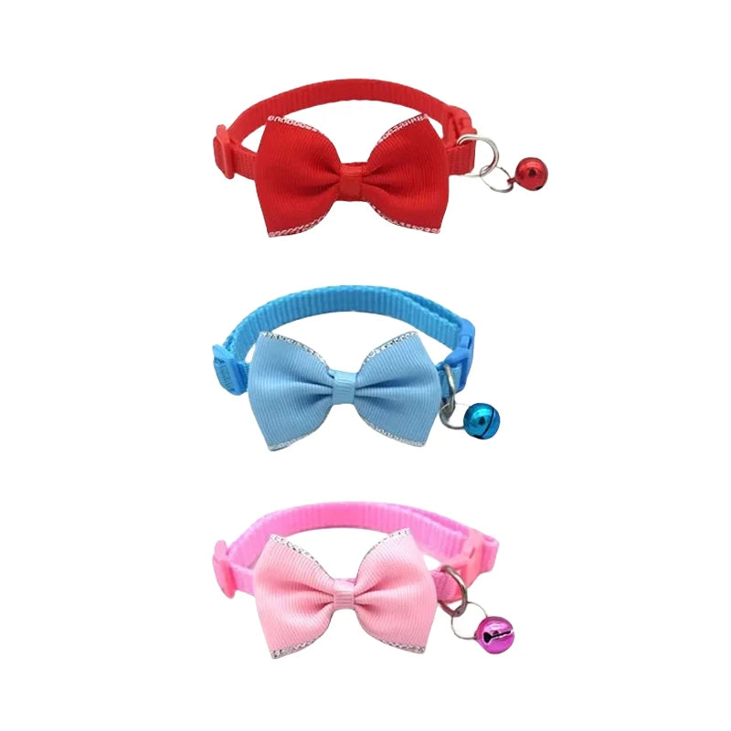 Collari per animali domestici nuovi collari per campane con fiocco per animali domestici collari per gatti carini forniture per animali domestici strumento per vestire animali domestici regolabile multicolore accessori per an