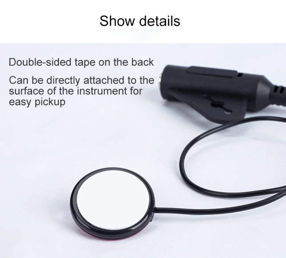 Pickup per chitarra portatile da 1 pezzo Pickup professionale per microfono a contatto piezoelettrico facile da installare per accessori per chitarra Ukulel per violino