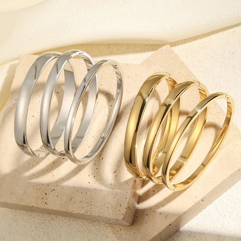 ZAKOL New Fashion 4mm/6mm/8mm Bracciale in acciaio inossidabile Bracciale per uomo Coppie abbinate Polsino con ciondoli Gioielli da uomo di lusso