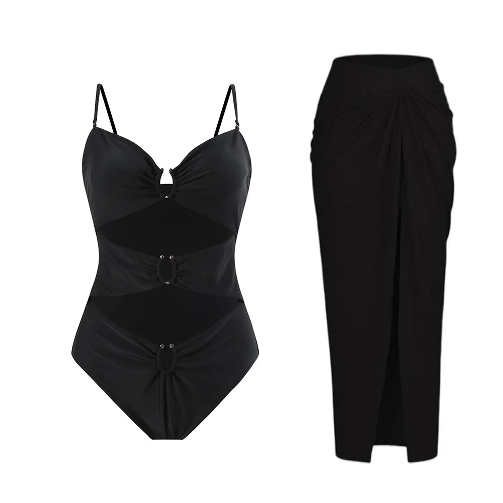 Costume da bagno floreale con stampa floreale con volant monospalla blu Set copricostume singolo micro monokini costumi da bagno sexy per ragazze Summer Beach