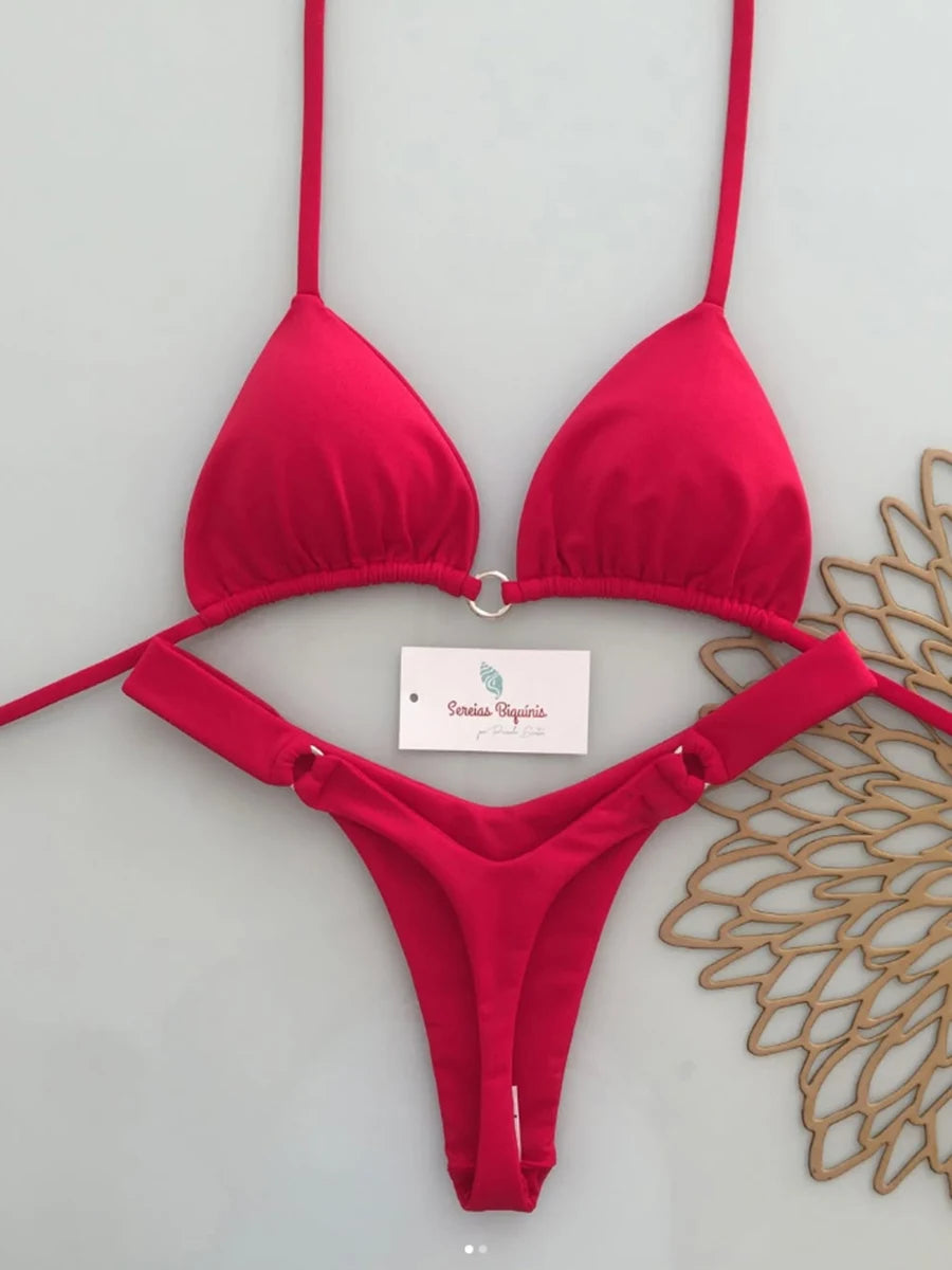 Micro Bikinis 2026 Push-Up Damen-Badeanzüge Sexy Bademode Brasilianisches Bikini-Set Tanga Biquini Print Badeanzug Sommer-Strandbekleidung