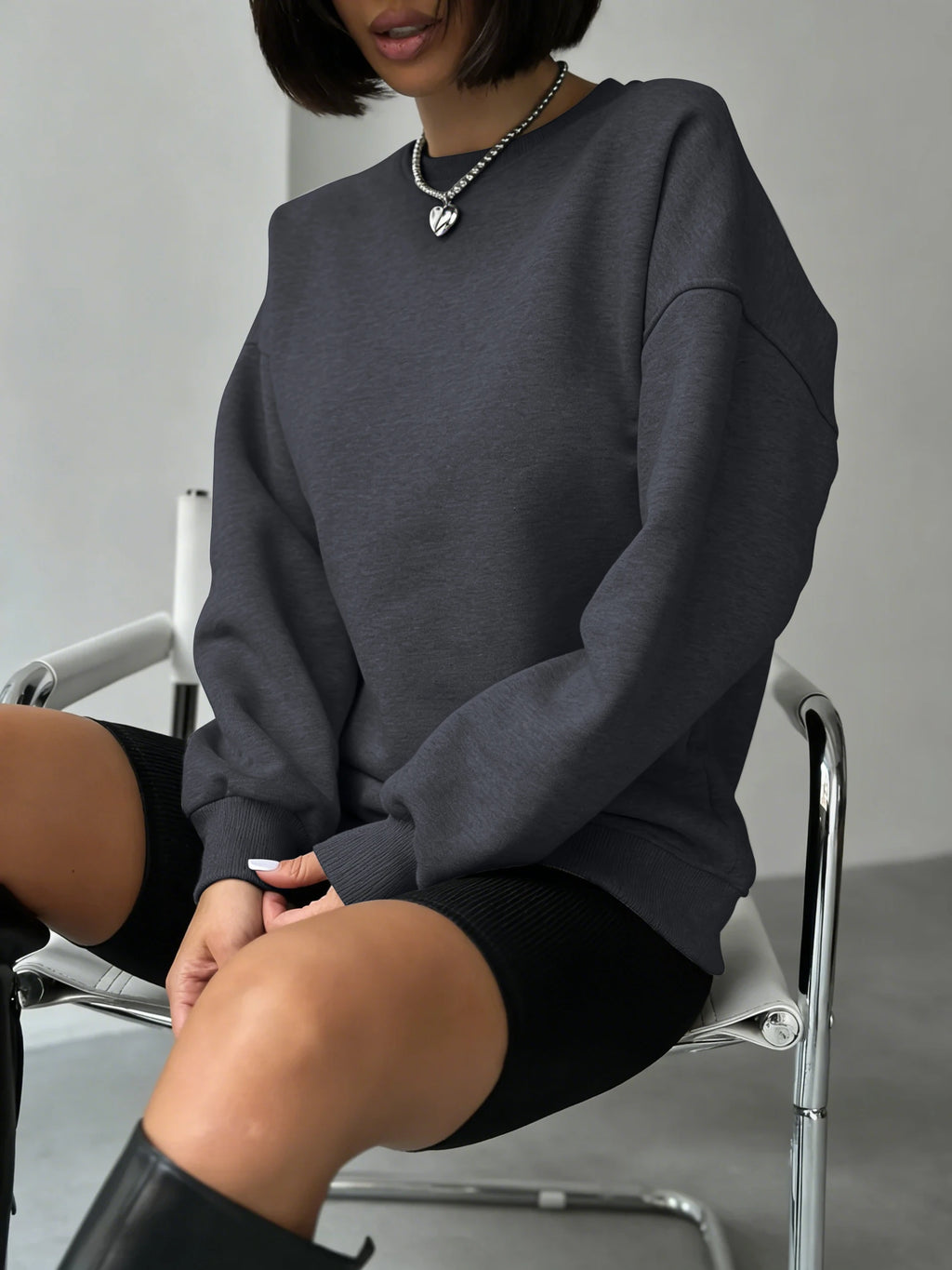 Solid Fashion Streetwear Donna 12 colori Felpe sportive Autunno Casual Pullover Addensare Y2K Felpa con cappuccio Hip Hop Street Sportswear