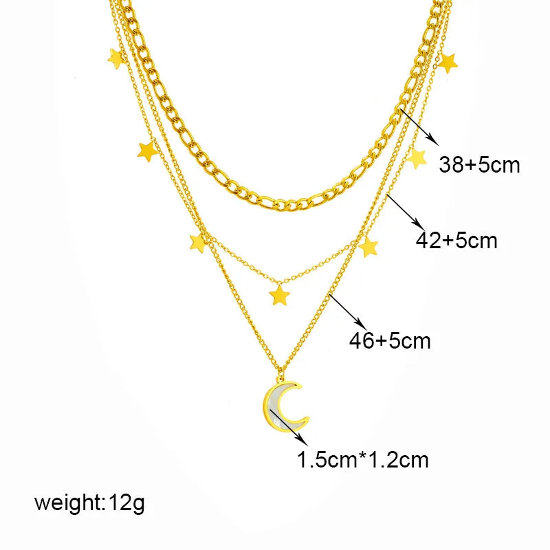 DIEYURO Collana con ciondolo occhi azzurri con serratura a forma di farfalla in acciaio inossidabile 316L per le donne Nuovi regali di gioielli con catena girocollo multistrato