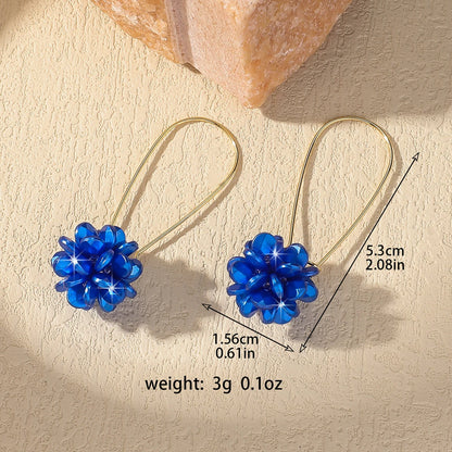 2 pezzi di tendenza della moda da donna, orecchini a sfera con petali di perle fai da te, viaggi all'aperto, carnevale, banchetti, feste, vestire, regali
