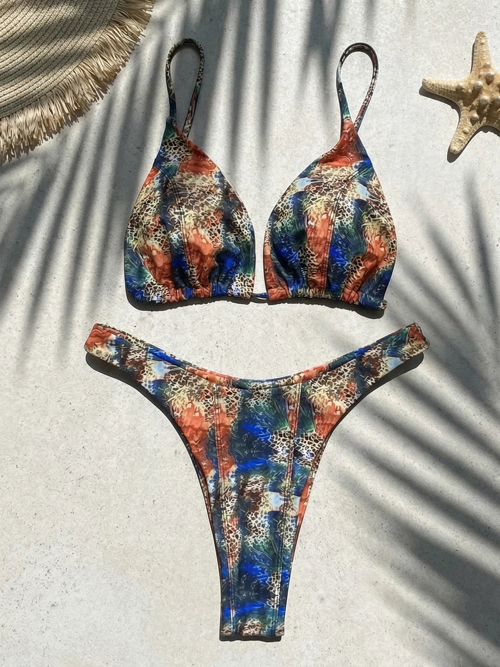 Micro Maillots de Bain Sexy Femmes String Bikini Ensembles Maillot de Bain Brésilien Imprimé Biquini Maillot de Bain Vêtements de Plage