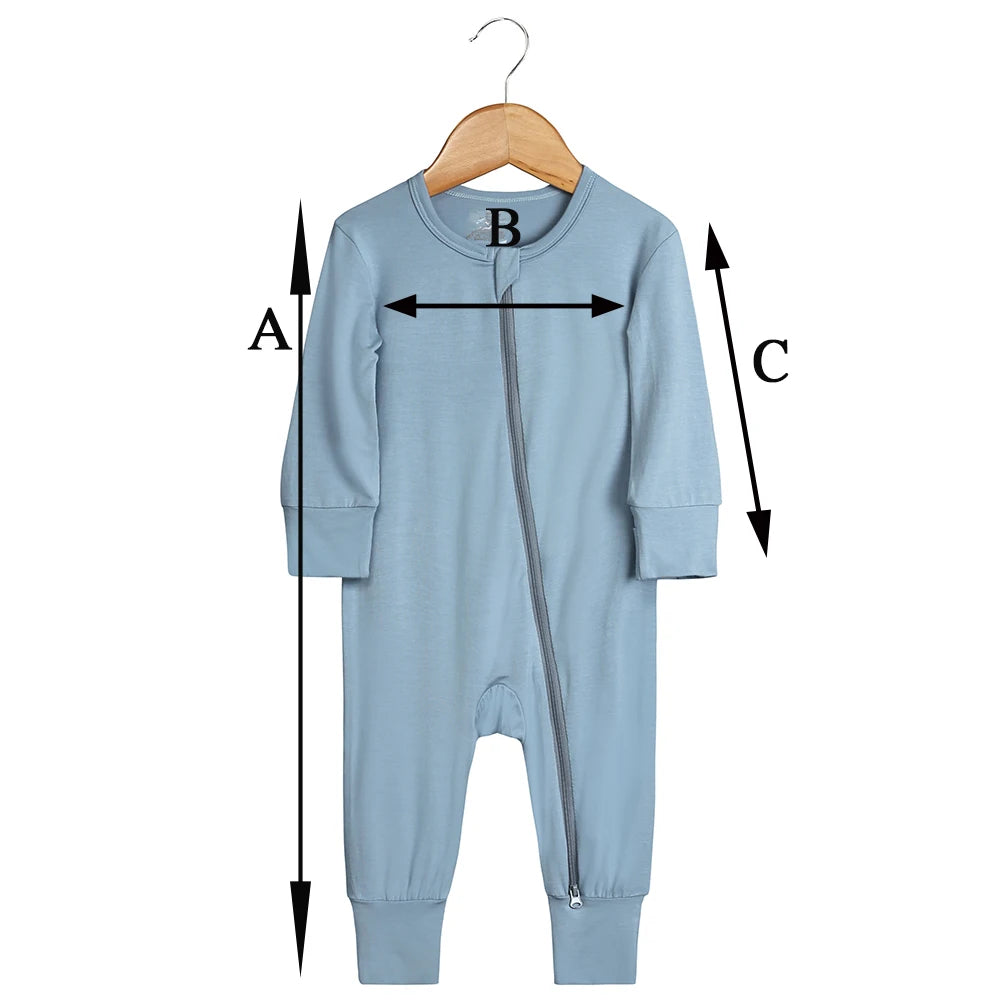 2024 neonato pagliaccetto in fibra di bambù solido traspirante vestiti a maniche lunghe per 0-24M ragazzo ragazza tuta neonato pigiama Loungewear