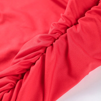 Maglia sexy vedere attraverso lungo abito rosso senza maniche piega patchwork a-line maxi abiti da festa femminile 2025 estate signora abiti slim