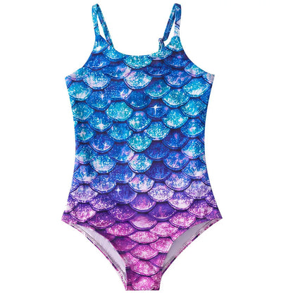 Costume da bagno a sirena per bambini costume da bagno intero per ragazze costume da bagno intero per ragazze Hot Spring Sling costume da bagno ad asciugatura rapida per sport acquatici