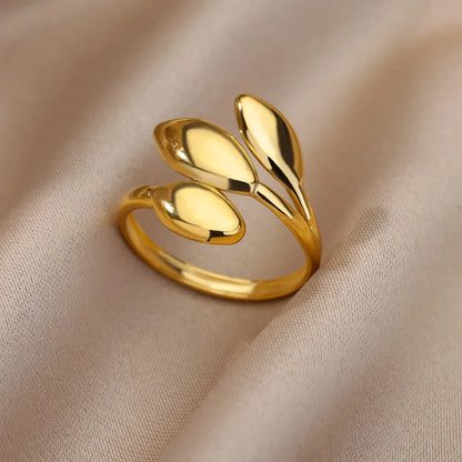 Anelli in acciaio inossidabile 316L per le donne Colore oro Non sbiadisce mai Anelli classici di lusso Anelli per coppie di nozze Gioielli Spedizione gratuita