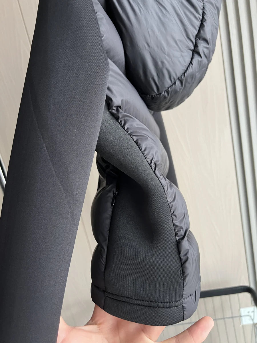 Piumino caldo leggero da donna nuovo arrivo invernale 2025 con maniche lunghe e cappotto sportivo con cappuccio con cerniera 4391742