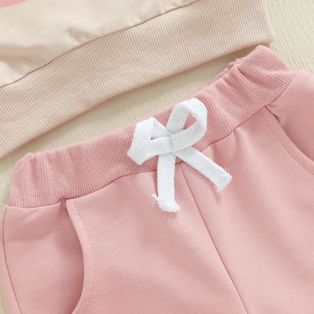 Citgeett Primavera Bambino Ragazza Autunno Abiti Fiocco Stampa Manica lunga Pullover con volant Pantaloni in vita elastica Set di vestiti