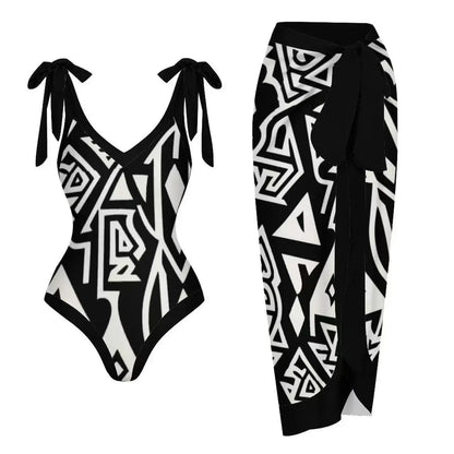Push Up One Piece Swimsuit With Cover Up Sexy Swimwear Women 2025 Printed Swim Suits Female Bikinis Sliming Bodysuit Beachwear