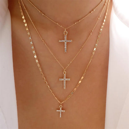 Collana con ciondolo moneta con ritratto di testa a catena spessa con piatto in oro punk vintage per gioielli hip-hop geometrici multilivello di moda da donna