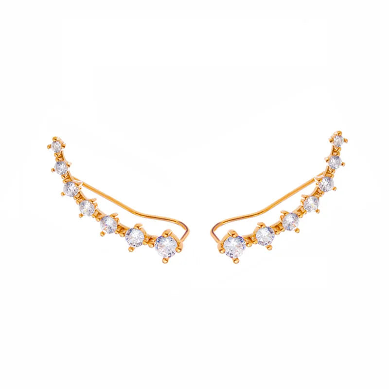 Orecchini in argento 925 con ago in argento moda coreana con cuore di cristallo per gioielli da donna 2025 Trending Nuovi orecchini a cerchio da donna di lusso Brincos