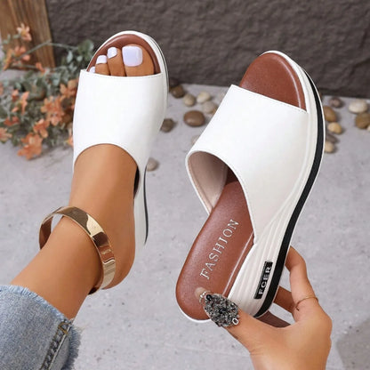 Donne di estate Comodi Sandali di Tendenza Più Il Formato antiscivolo Casual Sandali Delle Donne Della Piattaforma Open Toe Scarpe Da Donna Zapatos De Mujer