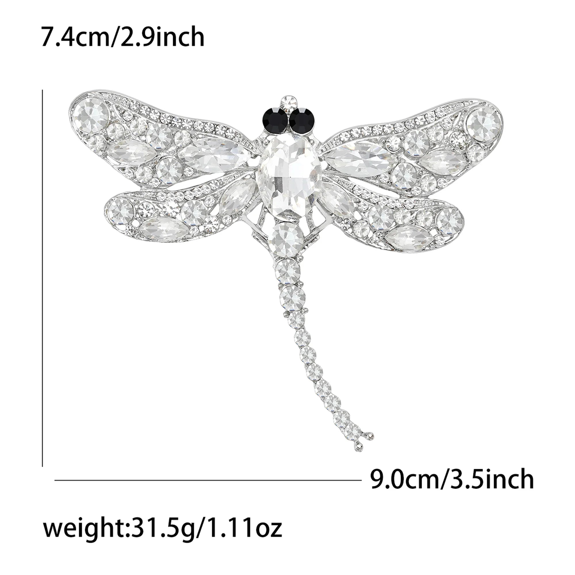 Spille a Forma di Libellula con Strass alla Moda per Donne e Unisex, Distintivi a Forma di Insetti, Accessori per Ufficio, Feste, Zaini, Regali, Gioielli