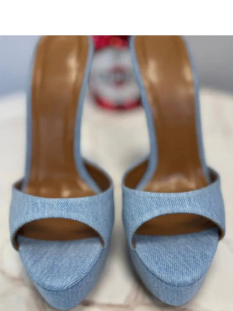 Sandali Estivi da Donna 2026 con Punta Aperta e Tacco a Spillo, Eleganti Scarpe da Ballo e da Cerimonia