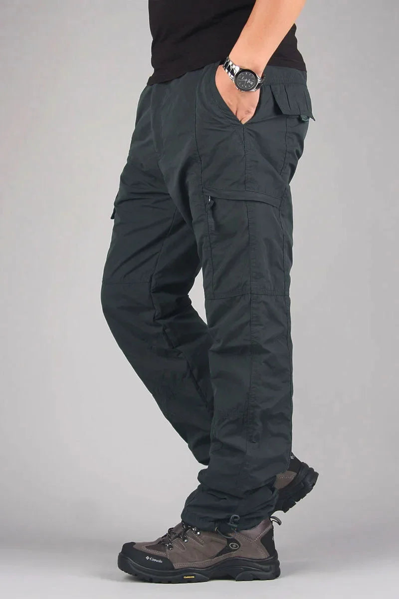 Pantaloni cargo in pile da uomo Pantaloni tattici in peluche invernale Pantaloni da jogging casual 3XL Pantaloni termici caldi da corsa coreani allentati