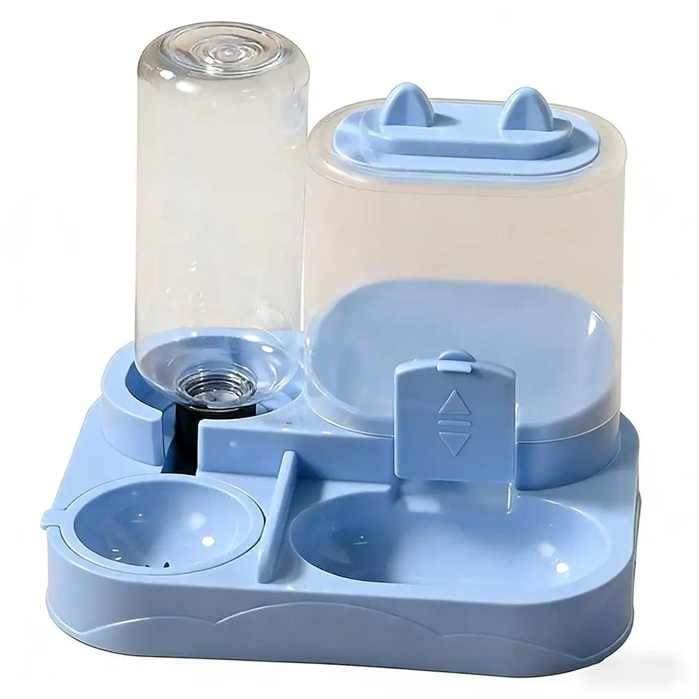 Distributore Automatico di Cibo e Acqua per Gatti Tutto-in-Uno, Dispenser di Cibo e Acqua per Animali Domestici con Grande Capacità di Stoccaggio, Accessori per Animali