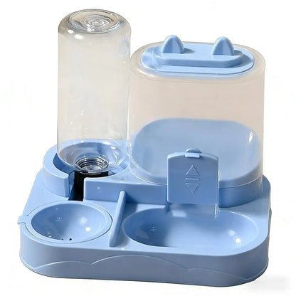 Distributore Automatico di Cibo e Acqua per Gatti Tutto-in-Uno, Dispenser di Cibo e Acqua per Animali Domestici con Grande Capacità di Stoccaggio, Accessori per Animali