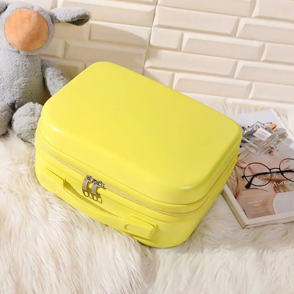 Mini valigia da viaggio leggera da 14 pollici Scatola per cosmetici Organizzatore per bagagli a mano impermeabile Custodia per trucco Piccola custodia da imbarco protettiva