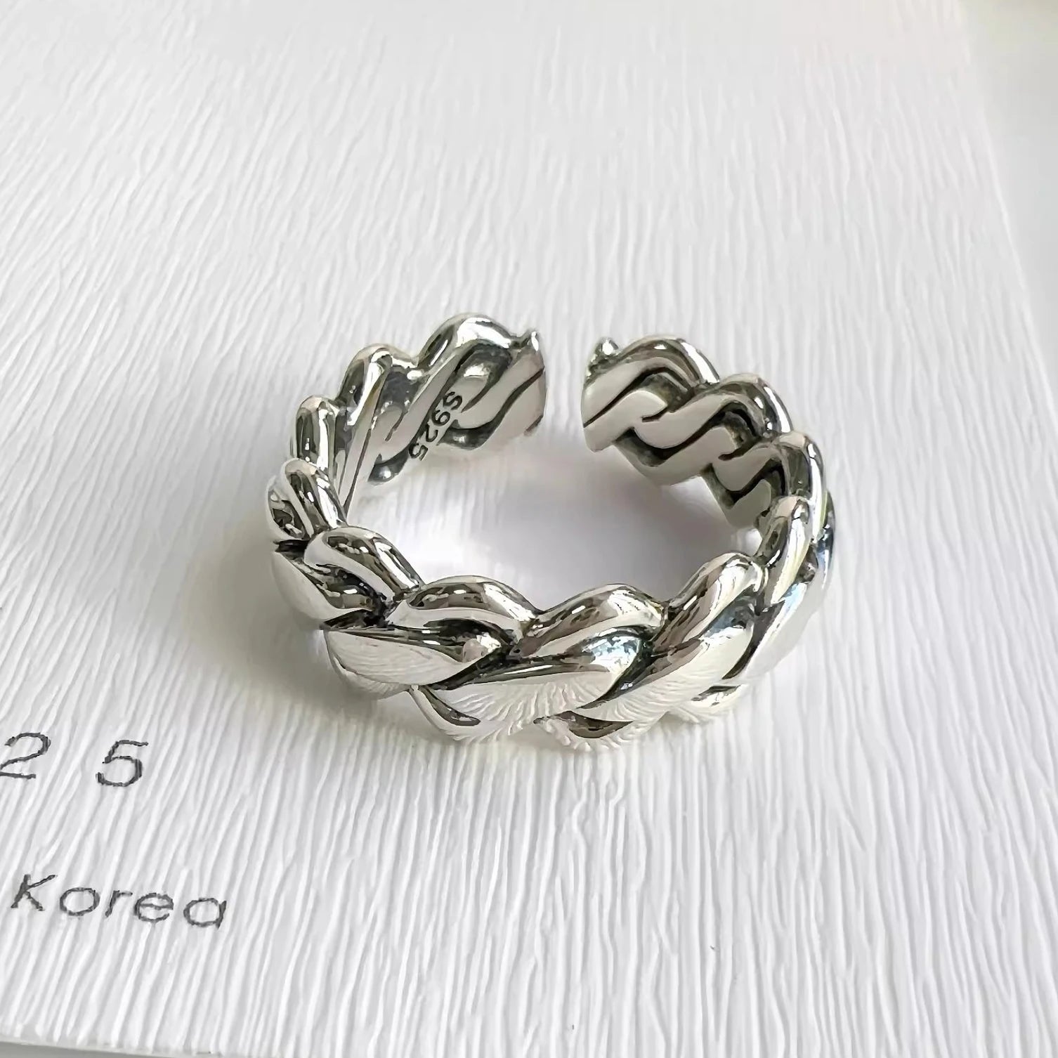 Anelli in Argento Sterling 925, Nuovi Gioielli da Festa, Charm Vintage, Design Geometrico a Doppio Strato, Accessori Regalo, Dropshipping