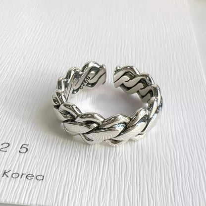 Anelli in Argento Sterling 925, Nuovi Gioielli da Festa, Charm Vintage, Design Geometrico a Doppio Strato, Accessori Regalo, Dropshipping