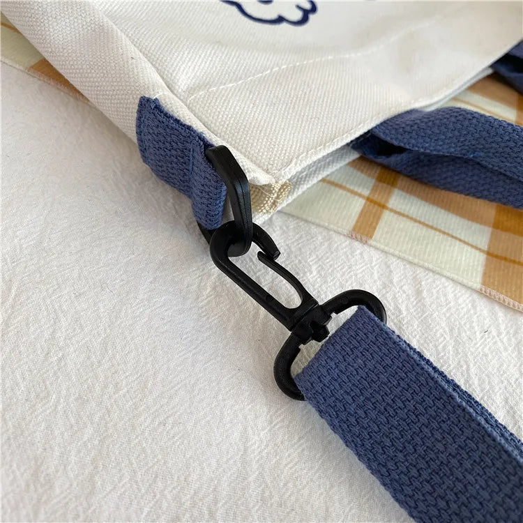 KATSEYE Borse di tela da donna Borsa a tracolla per ragazze Borse tote moda Ragazza Borsa tote per cartoni animati Borsa di grande capacità Borse per la spesa Regalo