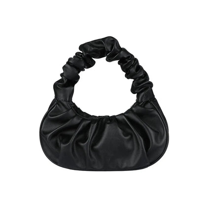 HOMEFISH Borse a tracolla a forma di nuvola in PU pieghettato alla moda per le donne Borse a tracolla per ascelle per il tempo libero Borsa per gnocchi Borse a mano per lo shopping femminile