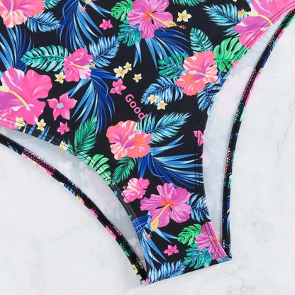Sexy Backless V-Neck One-Piece Swimsuit 2025 New Print Ladies Bikini Fashionable Sportswear And Bag Accessories from Mainland Ch