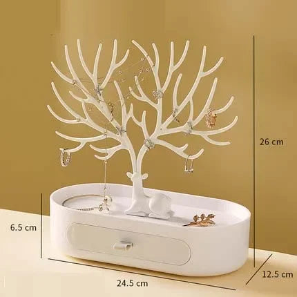 Portagioie Corna Orecchini Collane Anelli Espositore Bracciale Cervo Custodie per gioielli Stand Vassoio Albero Regali per le donne