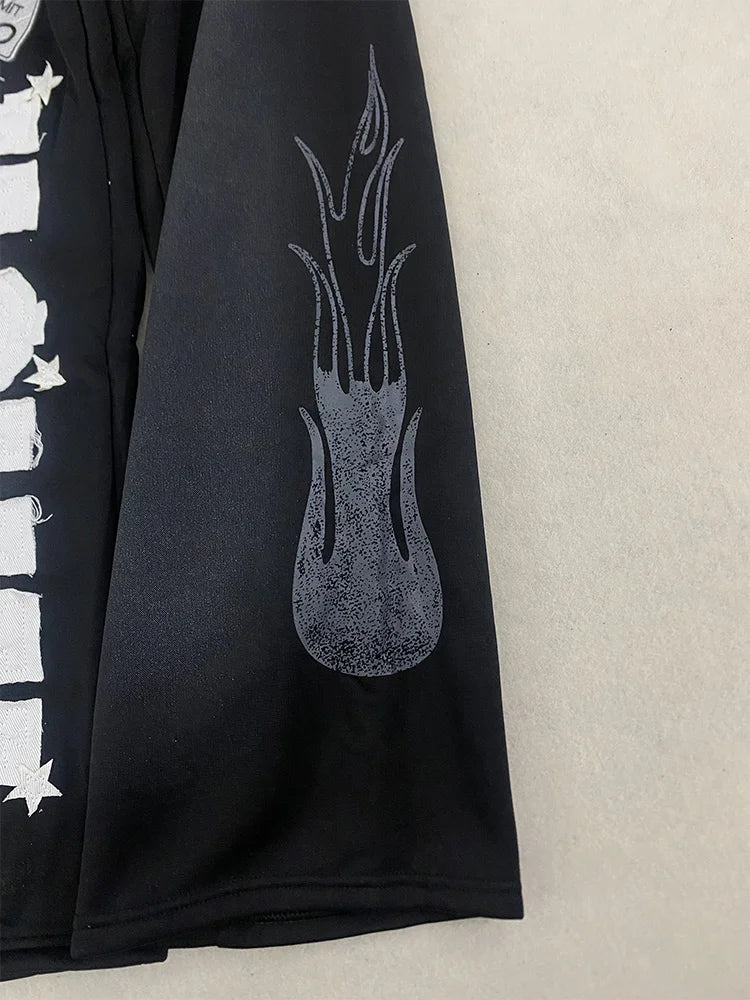 Pantaloni Casual Larghi e Dritti con Ricami e Stampe, Moda Autunno-Inverno per Uomo e Donna