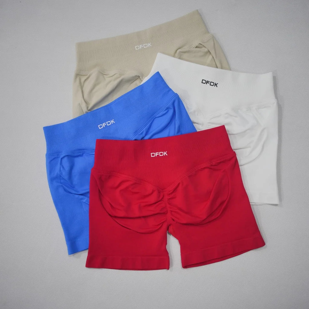 DFDK 2026 Nuovi Pantaloncini da Yoga per Donna con Effetto Push-Up, Vita Alta, Sollevamento Glutei, Resistenti agli Squat, Pantaloncini Sportivi per Palestra, Allenamento, Corsa e Fitness