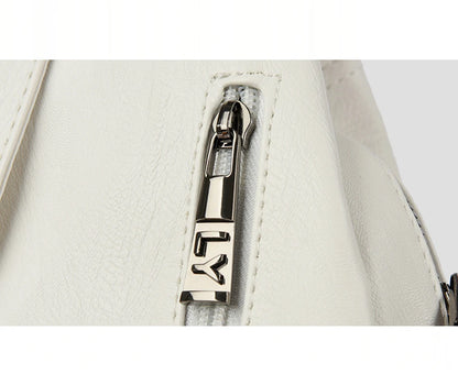 Zaini in pelle da donna Borsa da petto femminile con cerniera Zaino da viaggio Zaino da donna Mochilas Borse da scuola per ragazze adolescenti Sac A Dos