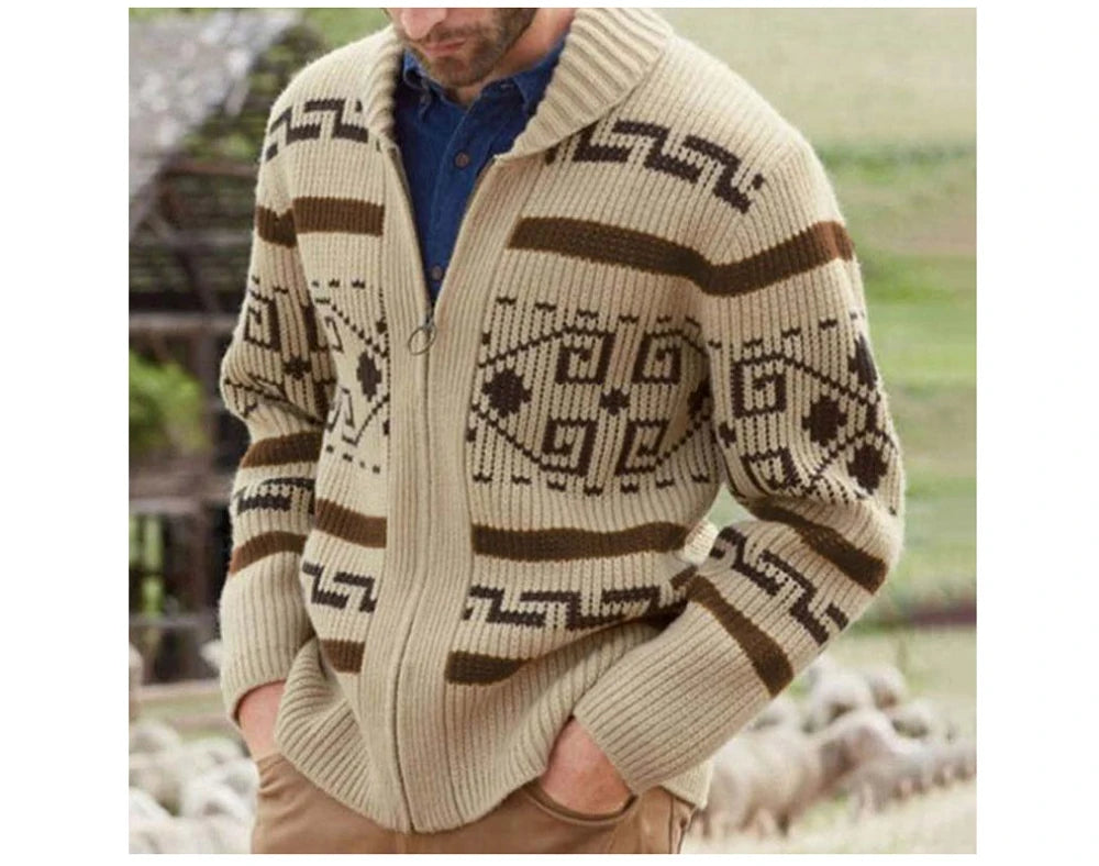 Cardigan invernale da uomo maglioni moda uomo maglione lavorato a maglia cappotti termici caldi Casual uomo casimmer risvolto giacche lavorate a maglia abbigliamento