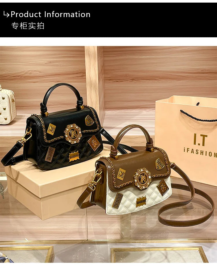 Borsa da donna designer brand handbag women's 2024 new spring/summer high-end texture single shoulder crossbody