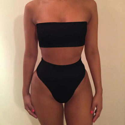 2026 Strapless Women Bikini Set Sexy High Cut Swimsuit Women Bathing Suits Push Up Thong Swimsuit Brazilian Bikinis Set 90%