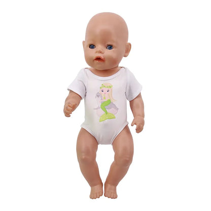 Costume da bagno per bambini in diversi stili, grazioso costume intero per bambole da 43 cm, accessori per bambole americane da 18 pollici, regali giocattolo per ragazze