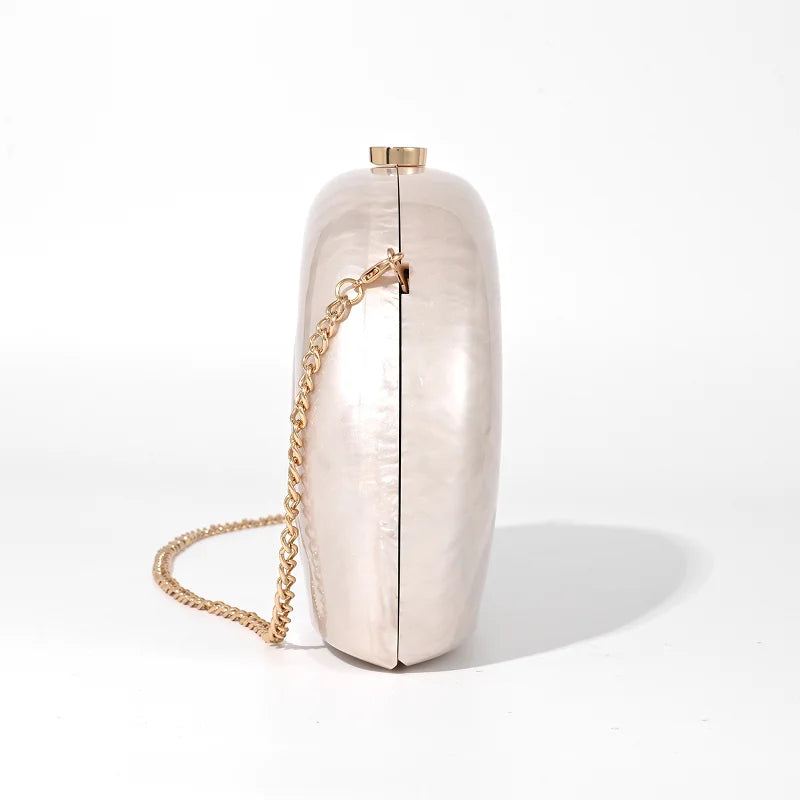 Borse per donna Portafogli Borsa a tracolla in acrilico conchiglia Borsa a tracolla da spiaggia estiva Serata di nozze Novità Borse di design di lusso