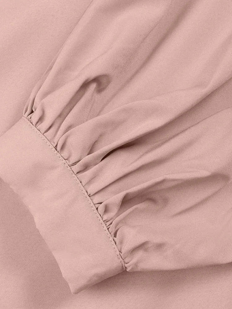 Autunno manica a sbuffo marocco abito musulmano donna Abaya caftani abiti da sera Casual donna turchia Islam abito lungo Femme Vestidos
