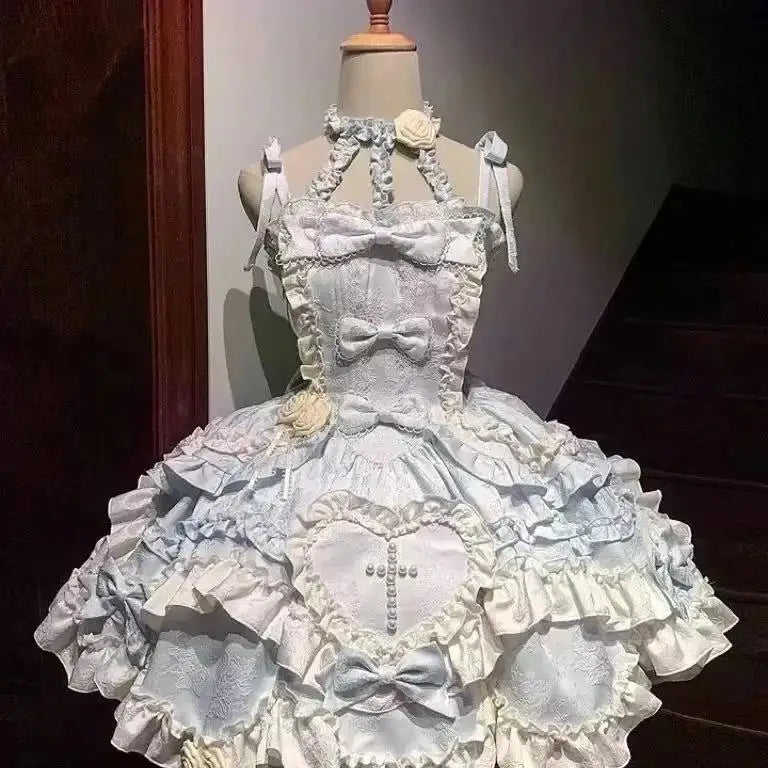 Sweet Lolita Y2k Mini abiti da donna patchwork in pizzo manica corta fasciatura elegante abito da festa corto vintage francese estivo femminile