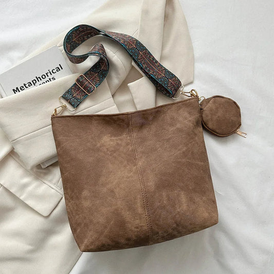 Borsa a tracolla da donna vintage per pendolarismo Borse a tracolla casual di grande capacità Borse e portamonete in pelle Pu Tote di design