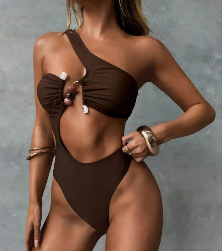 Maillot de bain bikini sexy d'été Maillots de bain Femme Praia Micro Bikinis Moda Praia Feminino Bodycon Fête Couleur Unie Tenue de plage