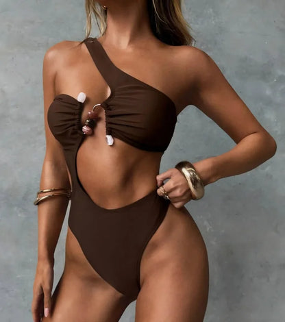 Maillot de bain bikini sexy d'été Maillots de bain Femme Praia Micro Bikinis Moda Praia Feminino Bodycon Fête Couleur Unie Tenue de plage