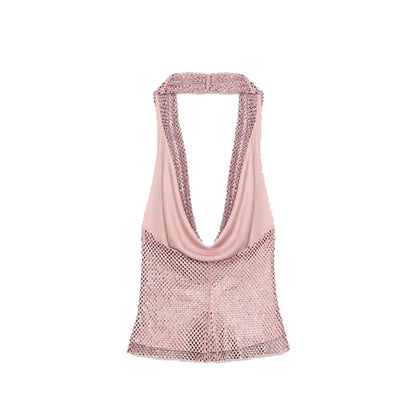 Abito da festa in pelle con ritaglio sexy Guaina senza maniche Lunghezza pavimento Scava fuori Bustier Abito aderente Abiti da sera con cerniera divisa sul retro