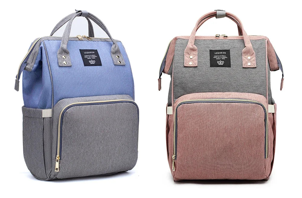 Lequeen mummia maternità borsa per pannolini zaino borsa per pannolini borsa per passeggino di grande capacità zaino per pannolini da viaggio per la cura del bambino