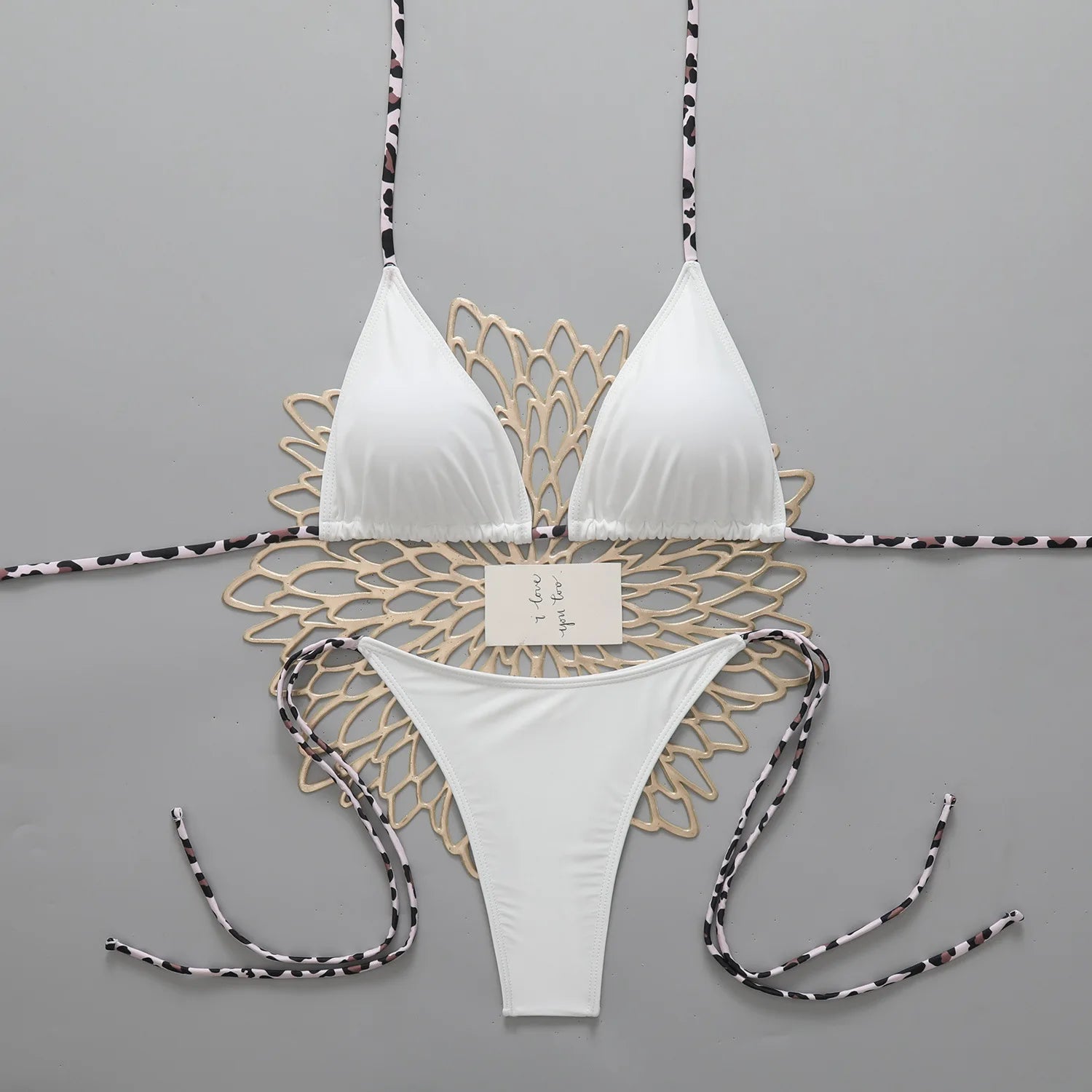 Micro Bikini Women Two-piece Swimsuit Sexy Leopard Bandage Female Swimwear Woman 2026 Bathing Suit Beachwear Thong Bikinis Sets
