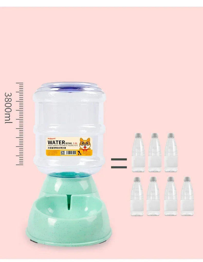 Mangiatoie automatiche per cani Bottiglia d'acqua in plastica Ciotola per gatti Alimentazione e bere Distributore d'acqua per cani Ciotola per animali domestici Forniture per animali domestici